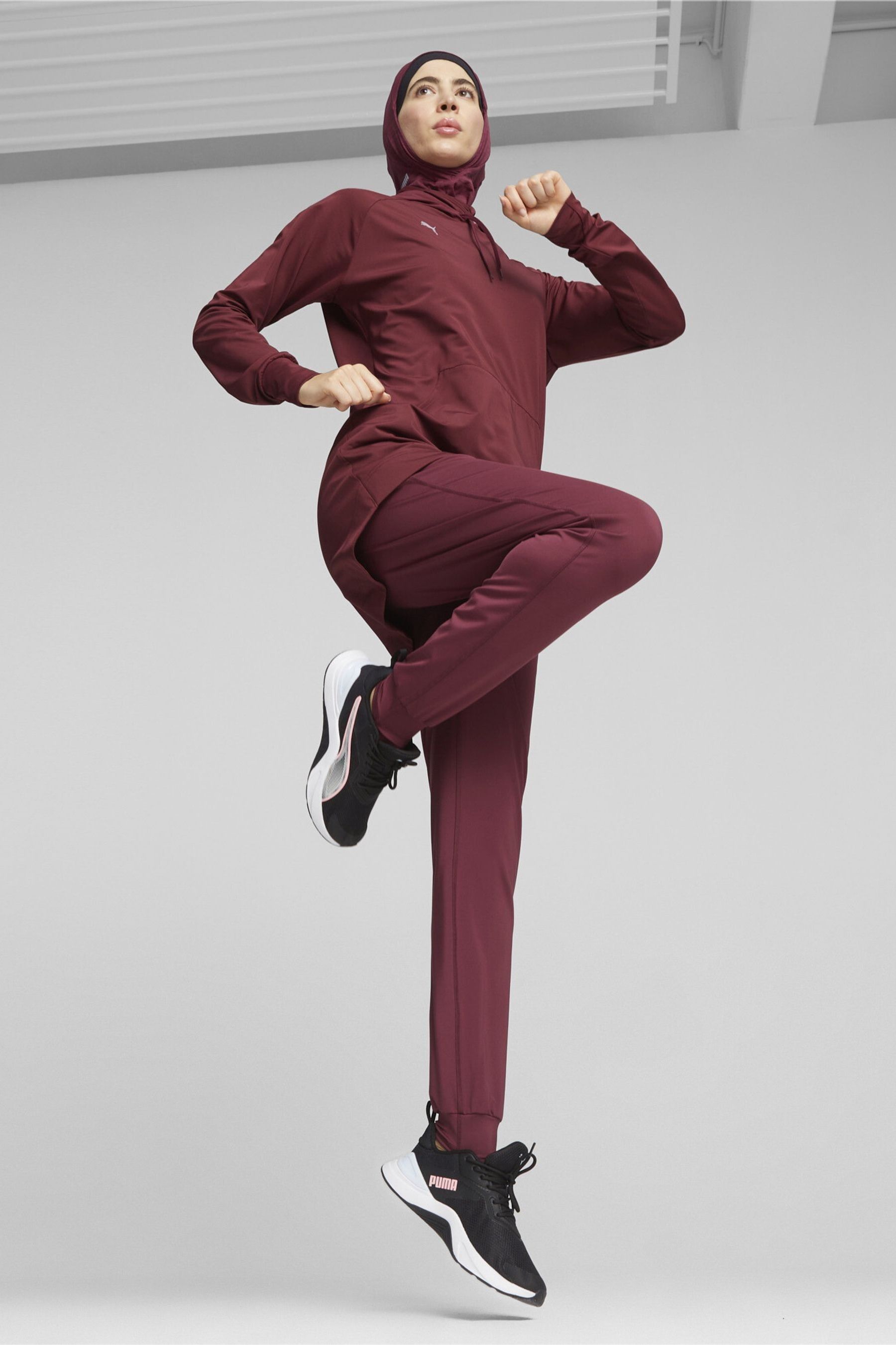 Red puma tracksuit womens shop