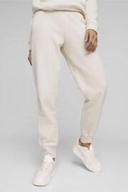 Puma White Essentials Womens Sweat Joggers - Image 1 of 7