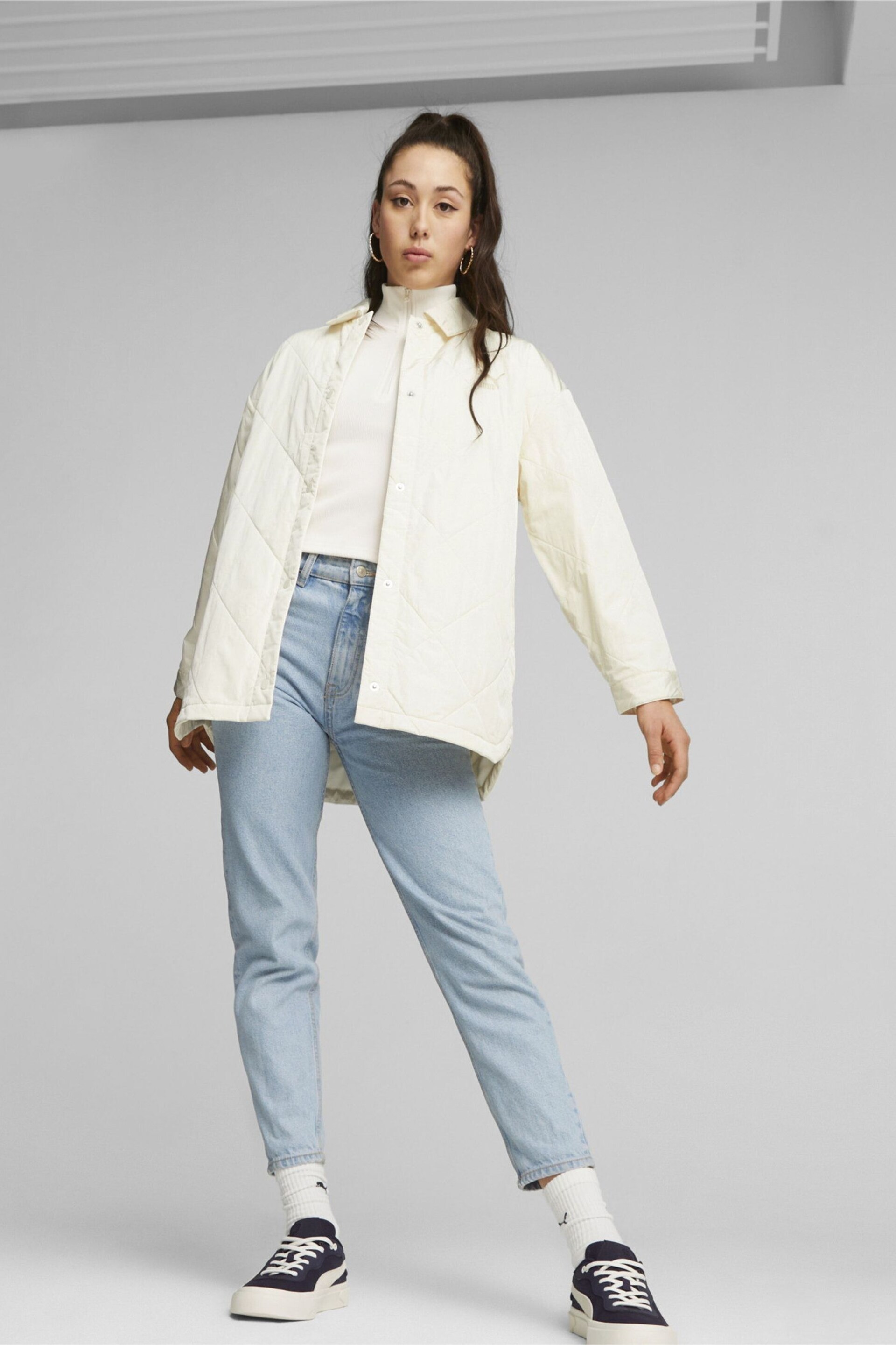 Puma White Classics Womens Chore Jacket - Image 3 of 7