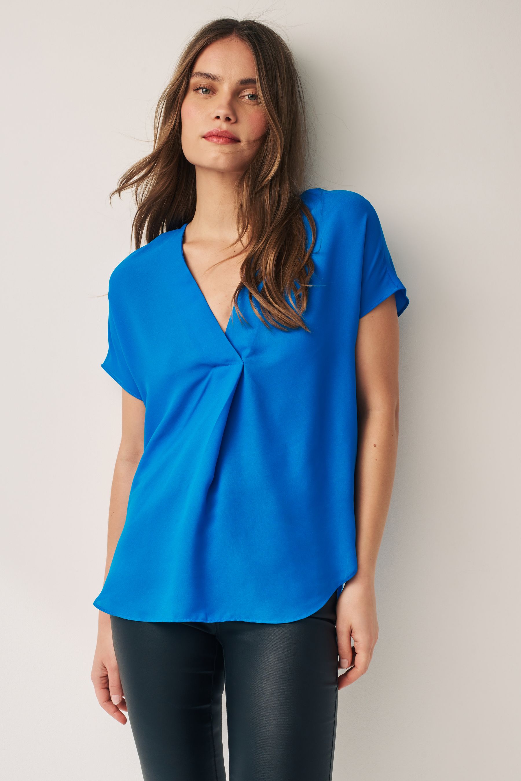Buy Cobalt Blue Short Sleeve Overhead Top from Next Ireland