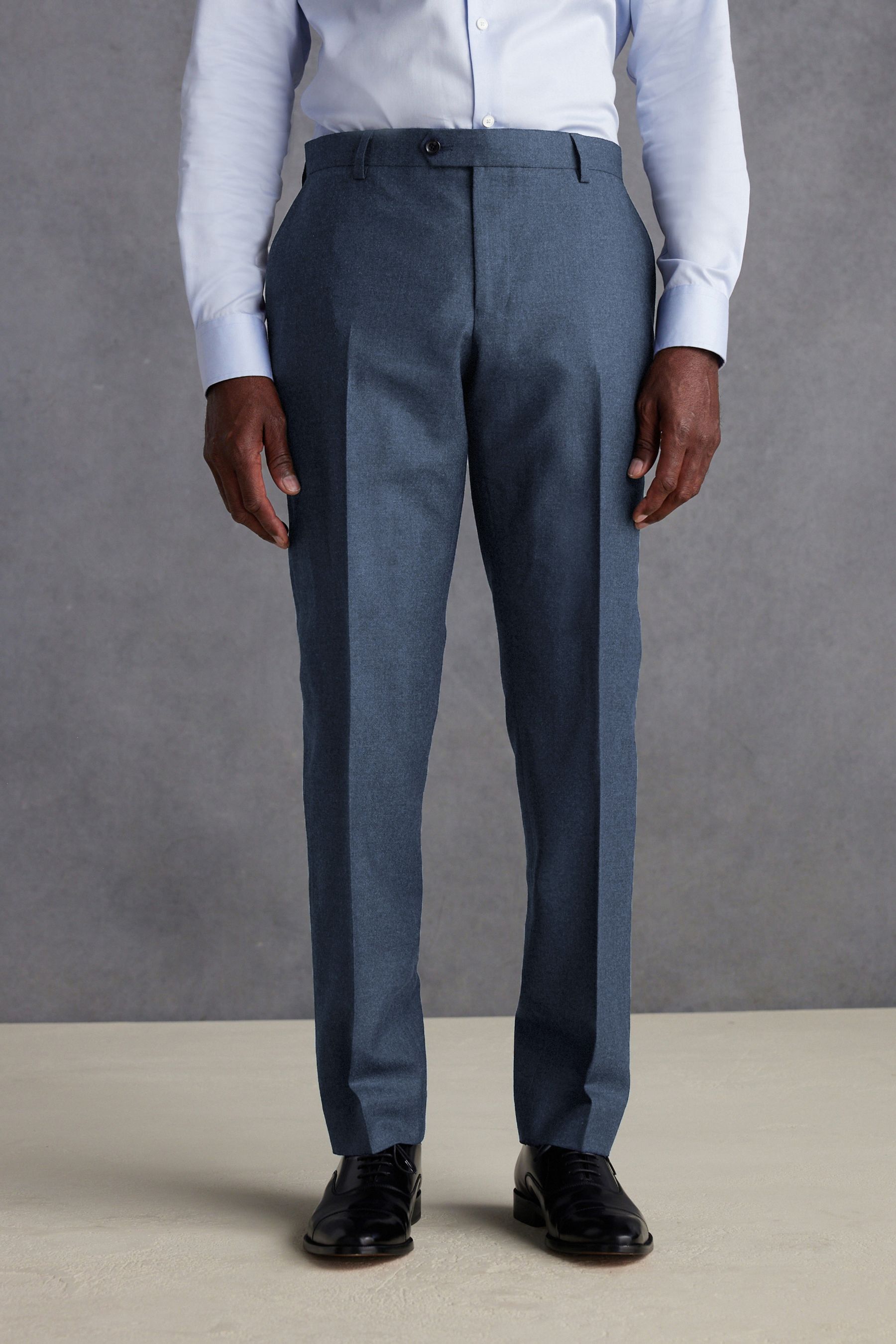Buy Blue Signature Zignone Flannel Suit Trousers from the Next UK online shop