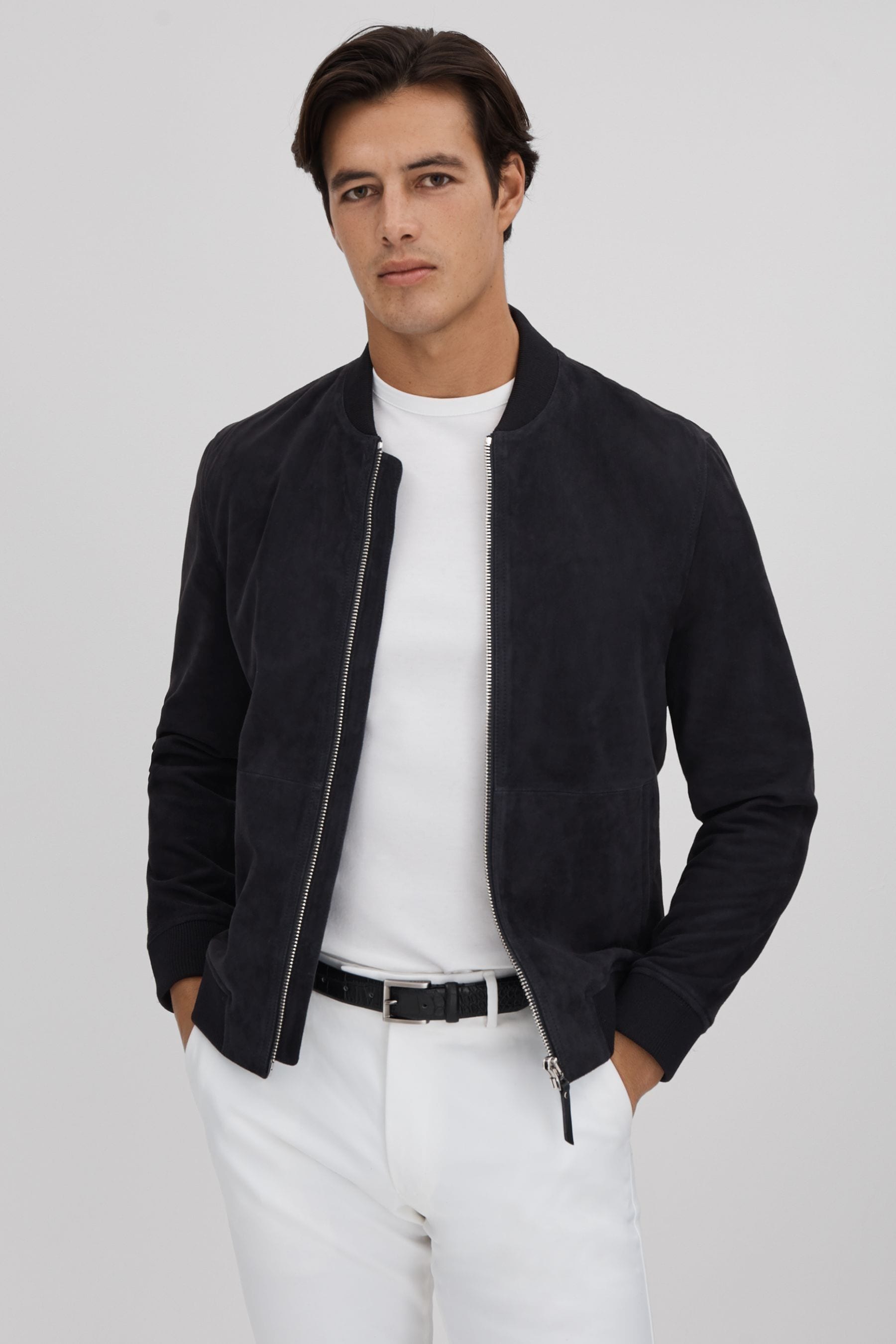 Reiss bomber jacket top