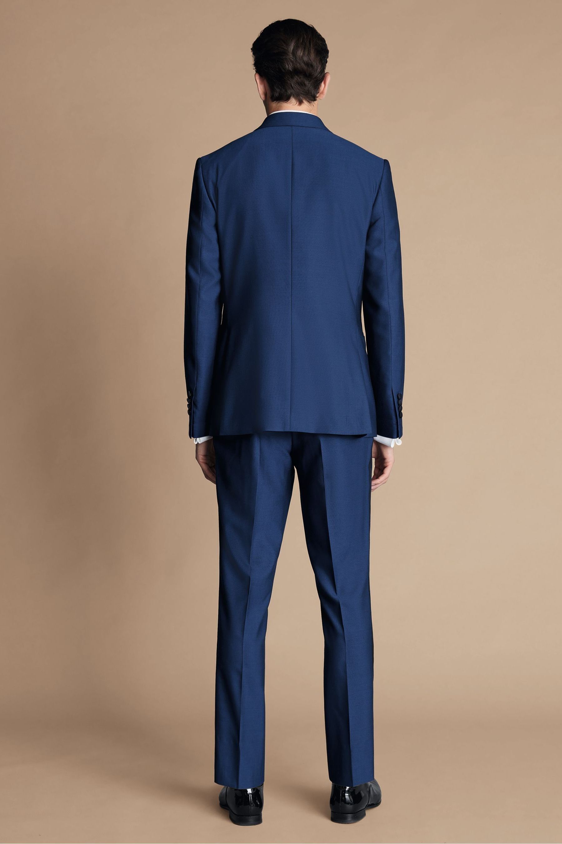 Buy Charles Tyrwhitt Blue Slim Fit Peak Lapel Dinner Suit Jacket from Next USA