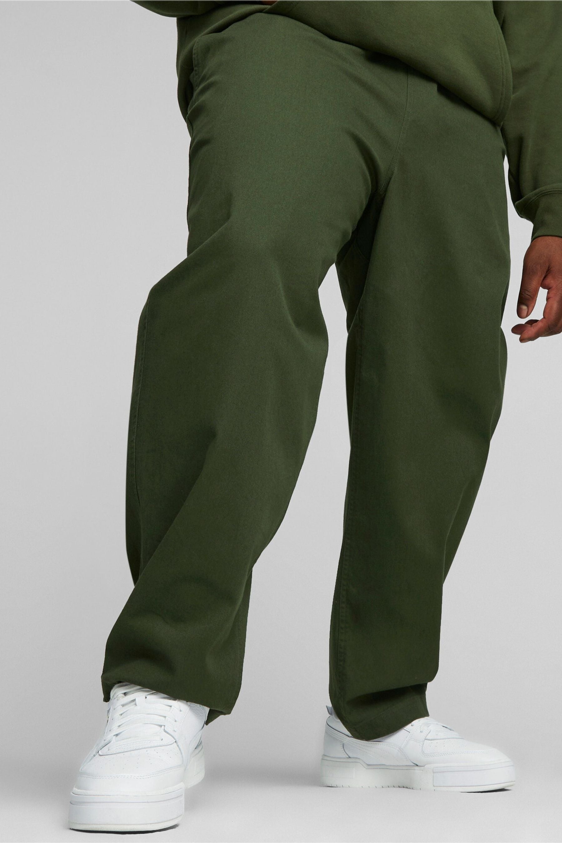 Green puma joggers mens shop