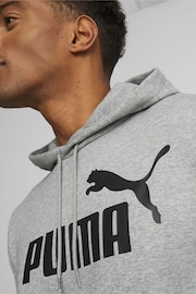 Puma Grey Essentials Big Logo Hoodie - Image 4 of 7
