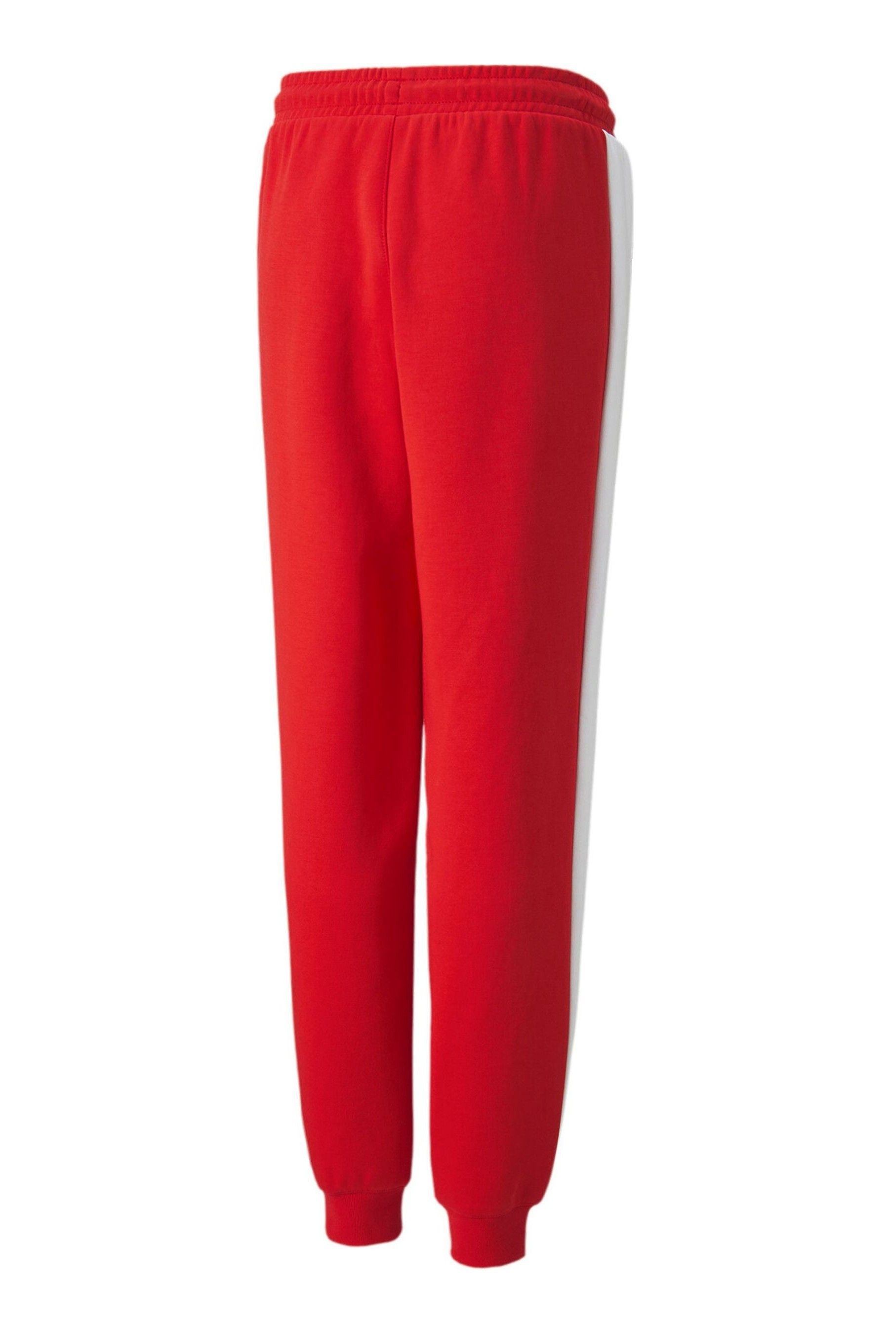 Puma red joggers shop