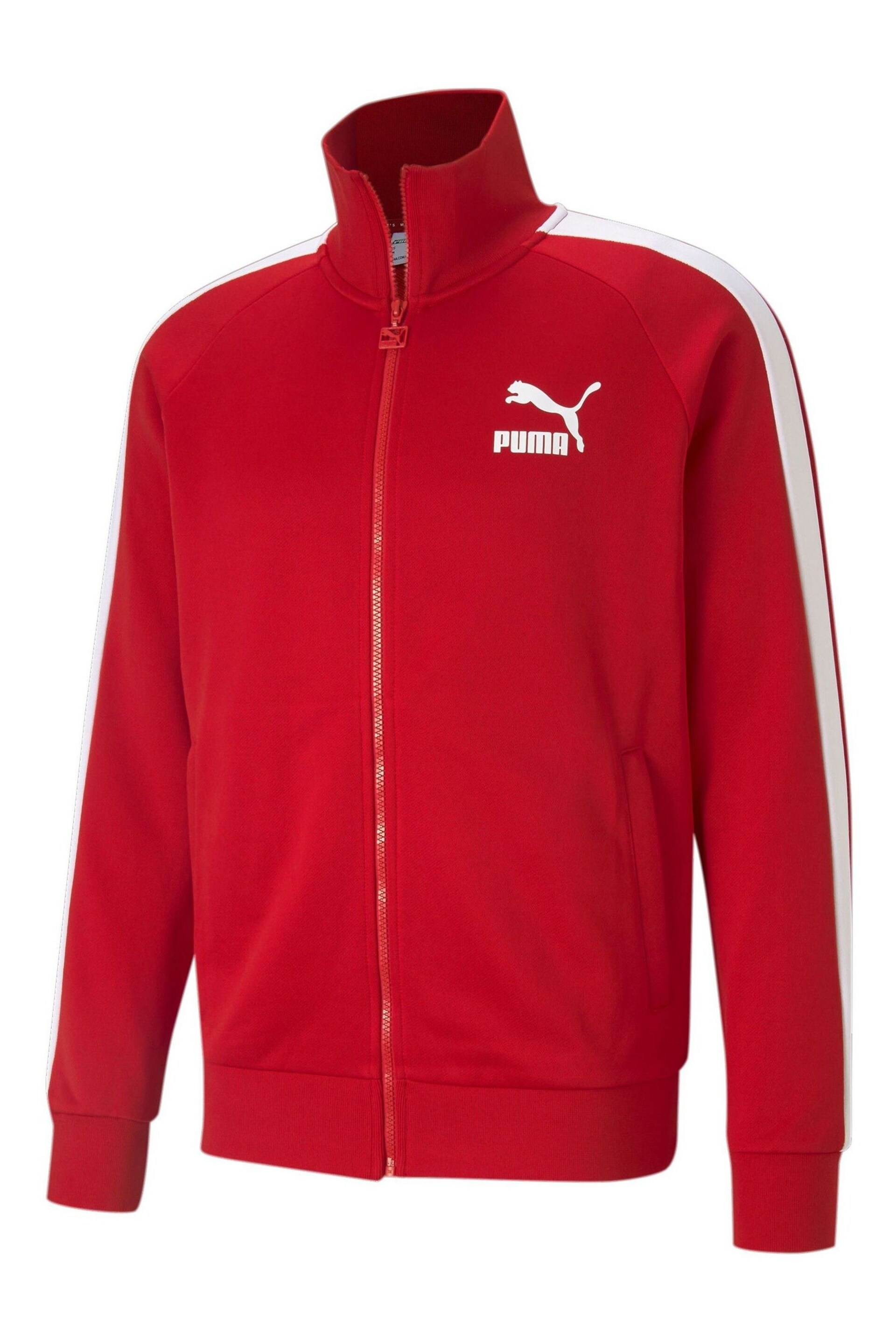 Puma Red Iconic T7 Mens Track Jacket - Image 4 of 5