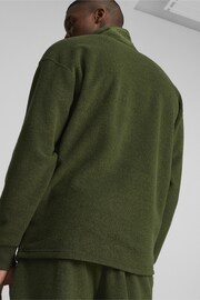 Puma Green Classics Mens Quarter-Zip Fleece - Image 3 of 7