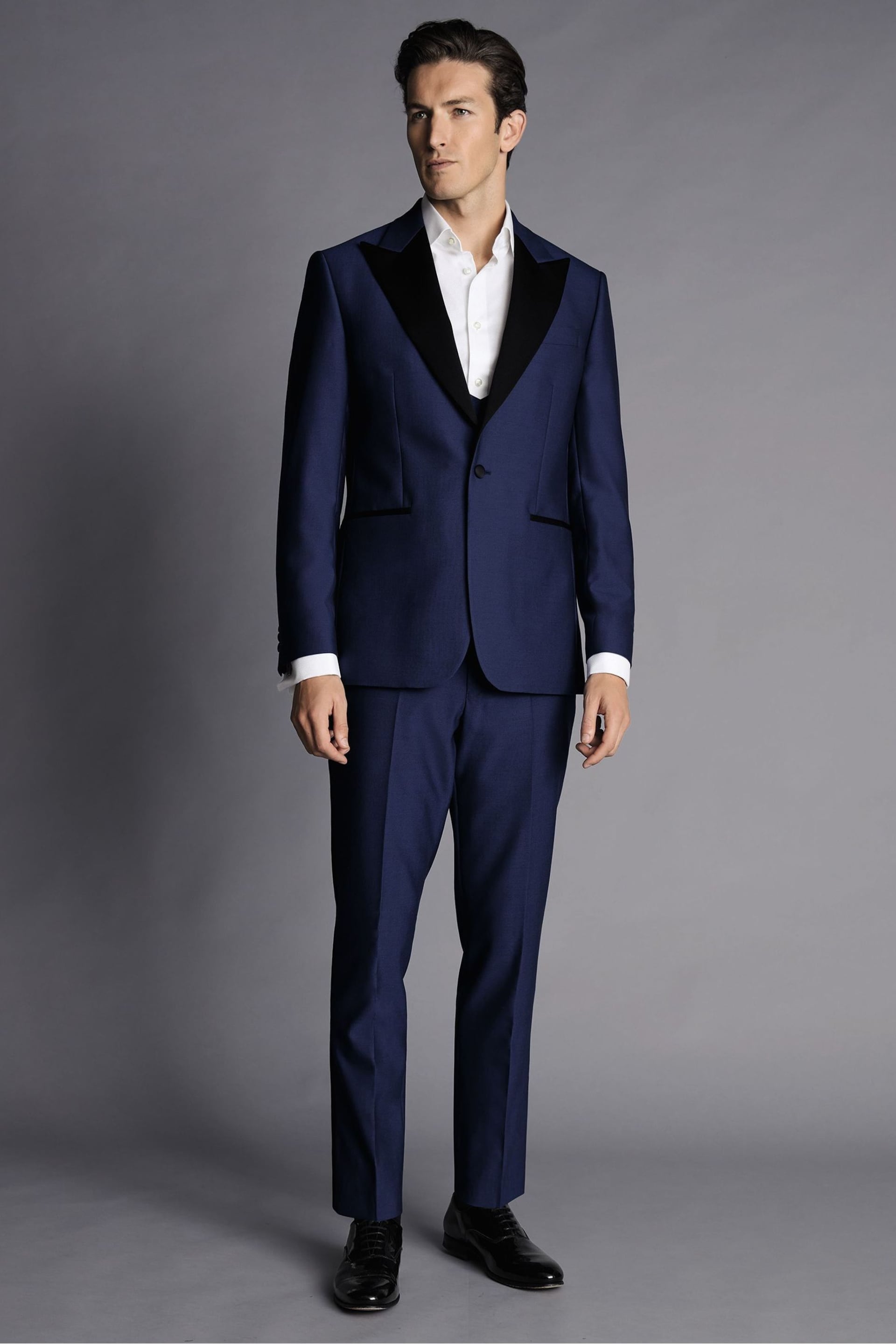 Charles Tyrwhitt Blue Slim Fit Shawl Lapel Dinner Suit: Jacket - Image 1 of 1