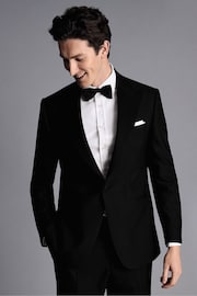Charles Tyrwhitt Black Slim Fit Peak Lapel Dinner Suit: Jacket - Image 1 of 5