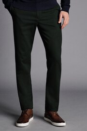 Charles Tyrwhitt Green Slim Fit Ultimate Non-Iron Chinos - Image 1 of 6