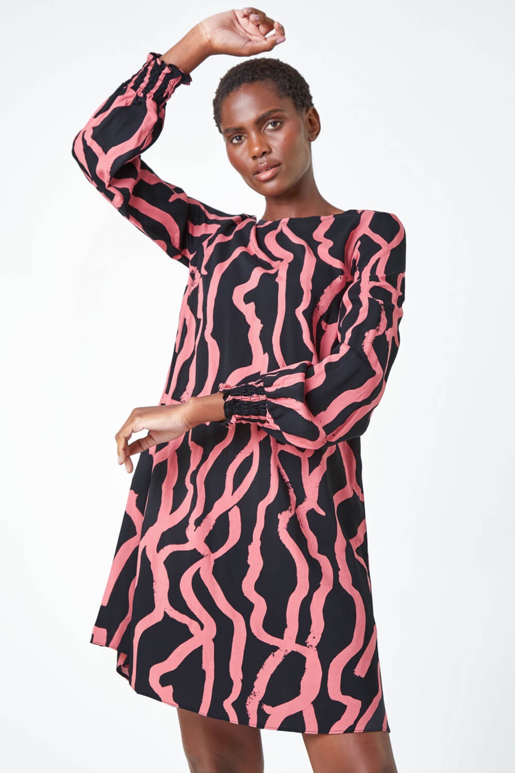 Pink swing dress outlet