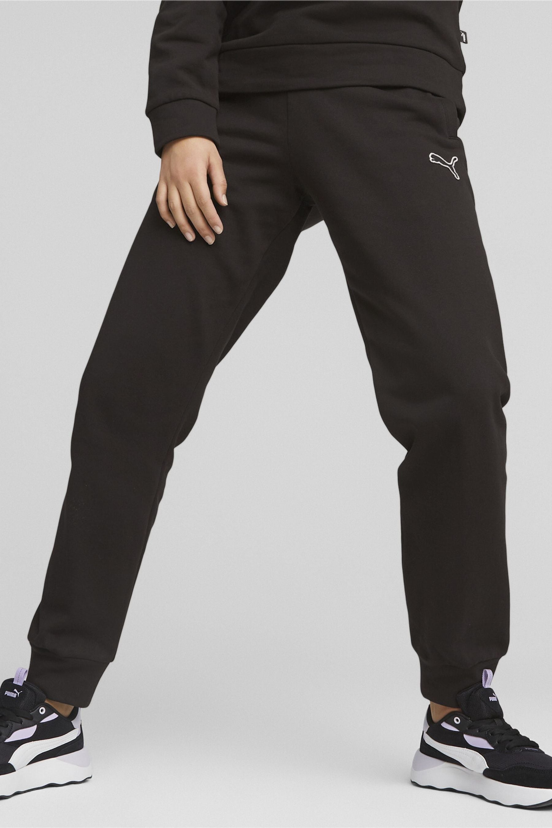 Womens black puma joggers top