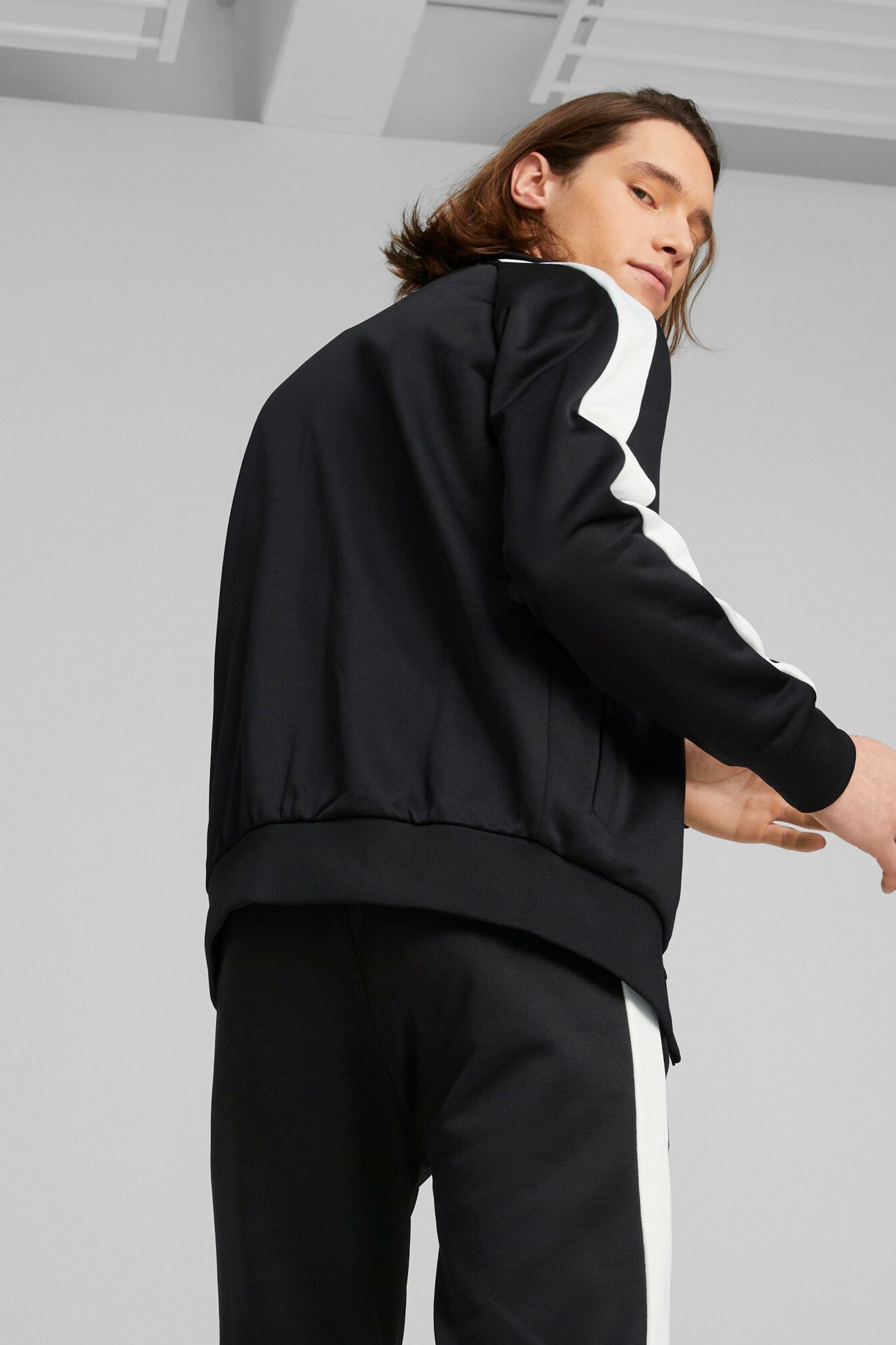 Puma off the shoulder t7 jacket on sale