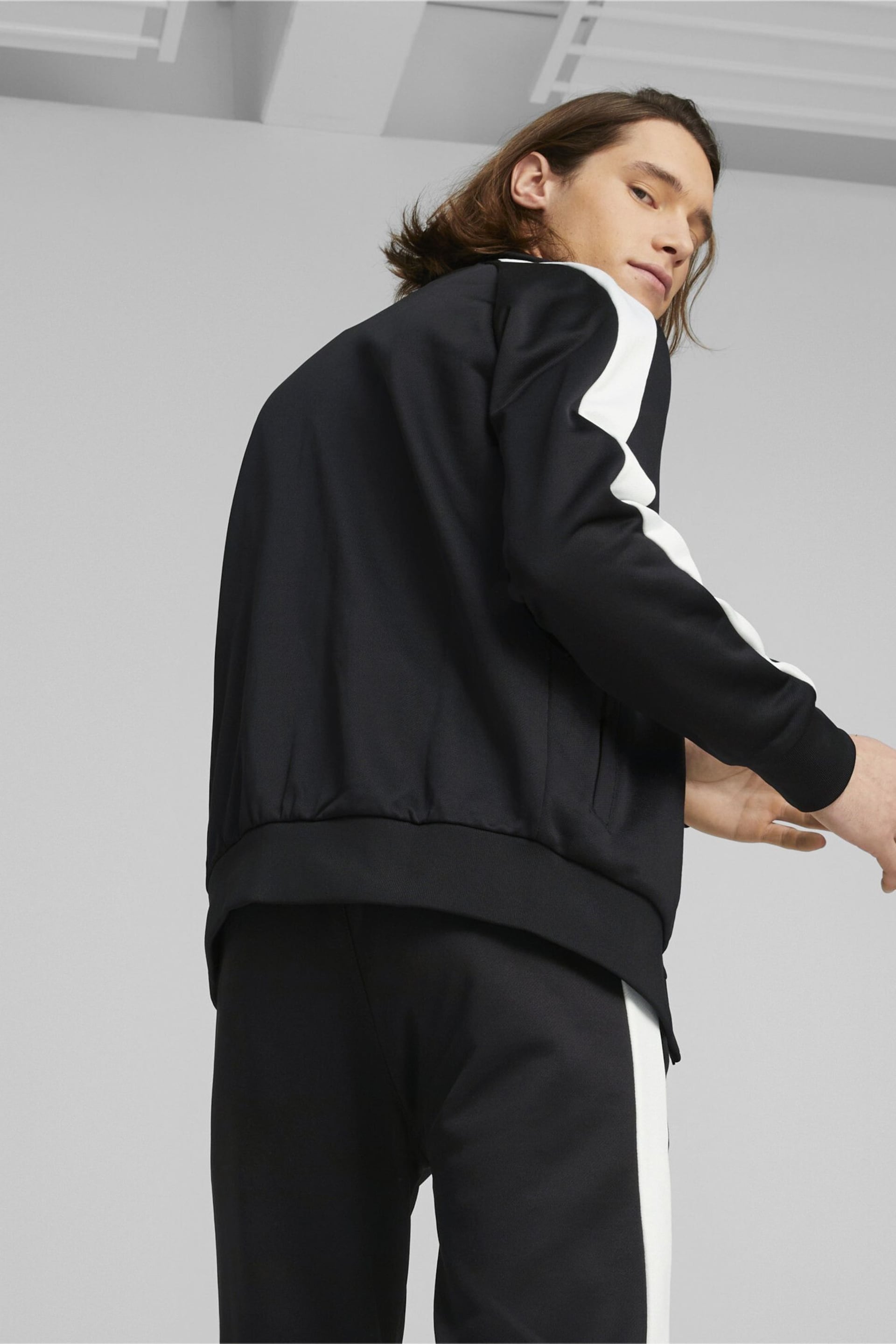 Puma Black Iconic T7 Mens Track Jacket - Image 2 of 7