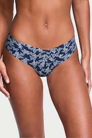 Victoria's Secret Noir Navy Blue Butterfly Thong Knickers - Image 1 of 4