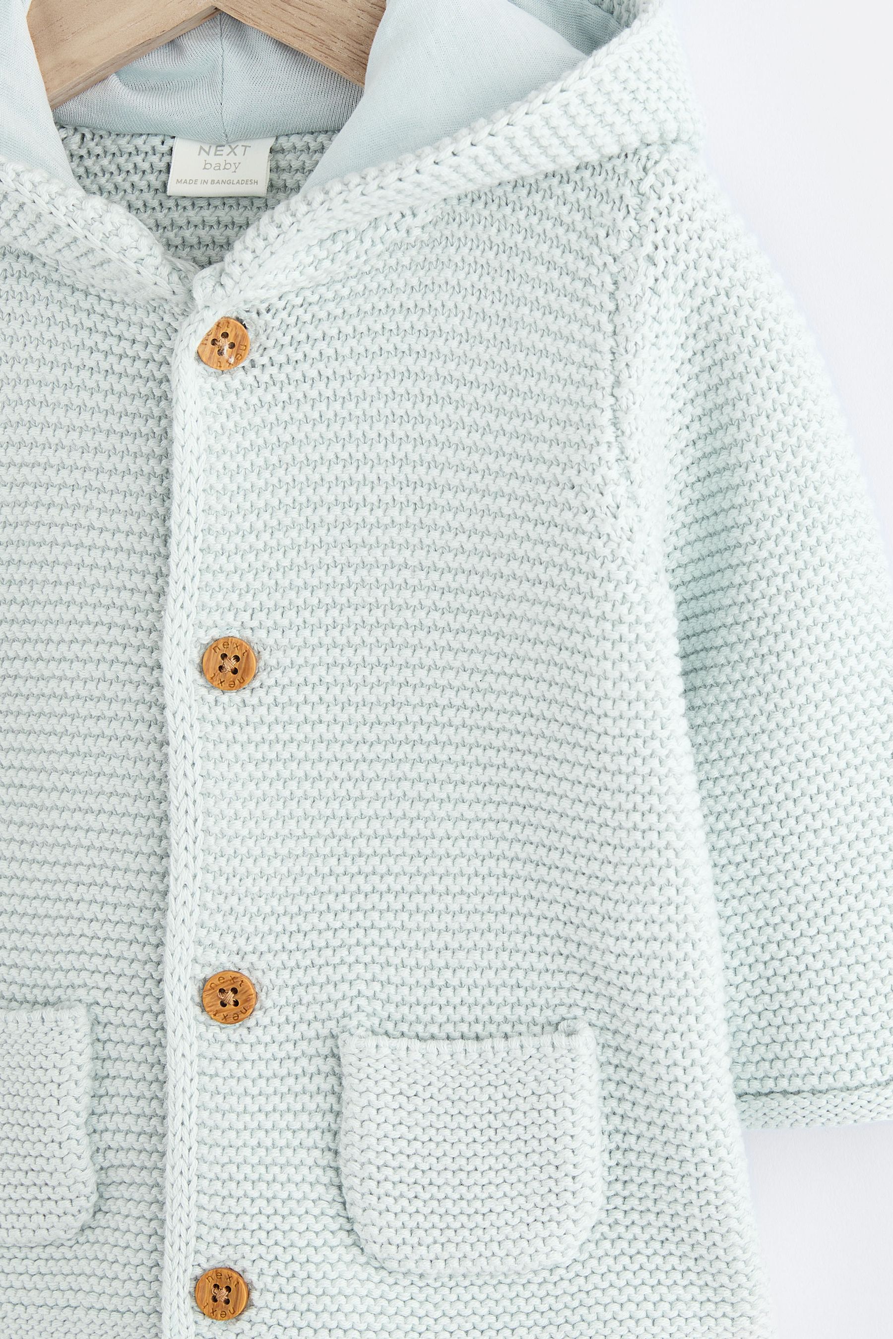 Buy Pale Blue Baby Knitted Cardigan 0mths 2yrs from Next Luxembourg