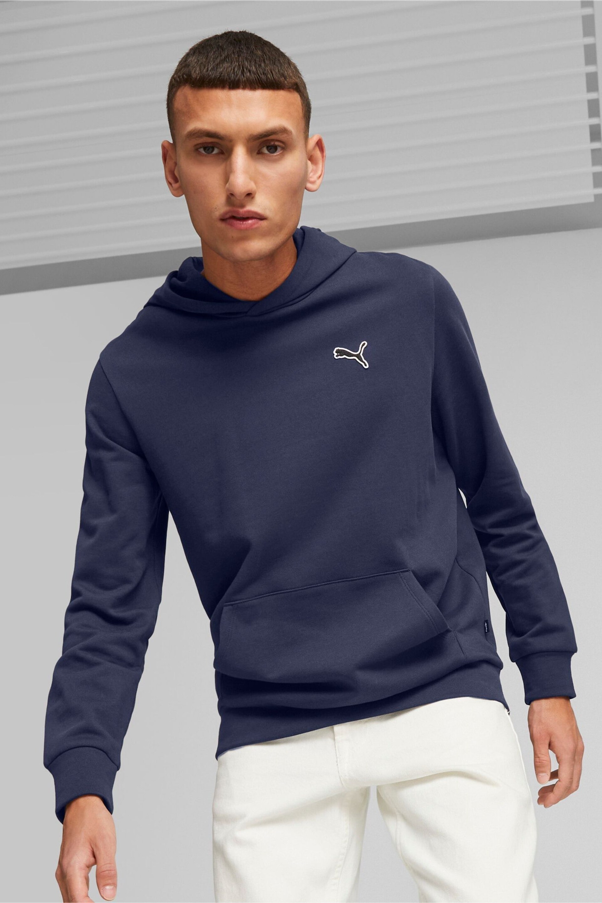 Puma Blue Better Essentials Mens Hoodie - Image 1 of 7