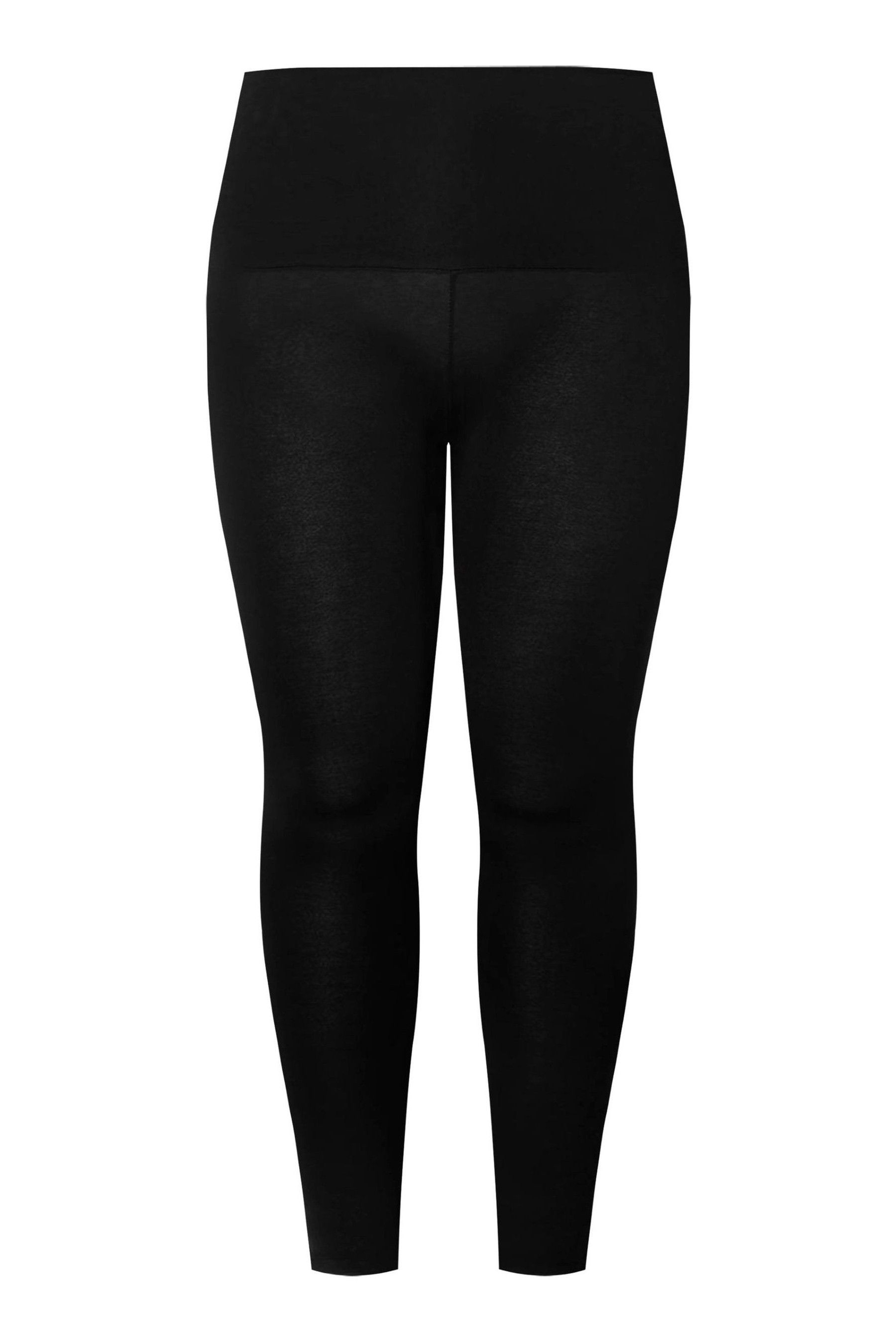 Buy Yours Curve Black Tummy Control Soft Touch Stretch Leggings from the Next UK online shop