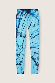 Victoria's Secret PINK Light Sky Spiral Tie Dye Blue Seamless High Waist Full Length Legging - Image 4 of 4