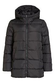 VILA Black Padded Hood Coat - Image 5 of 5