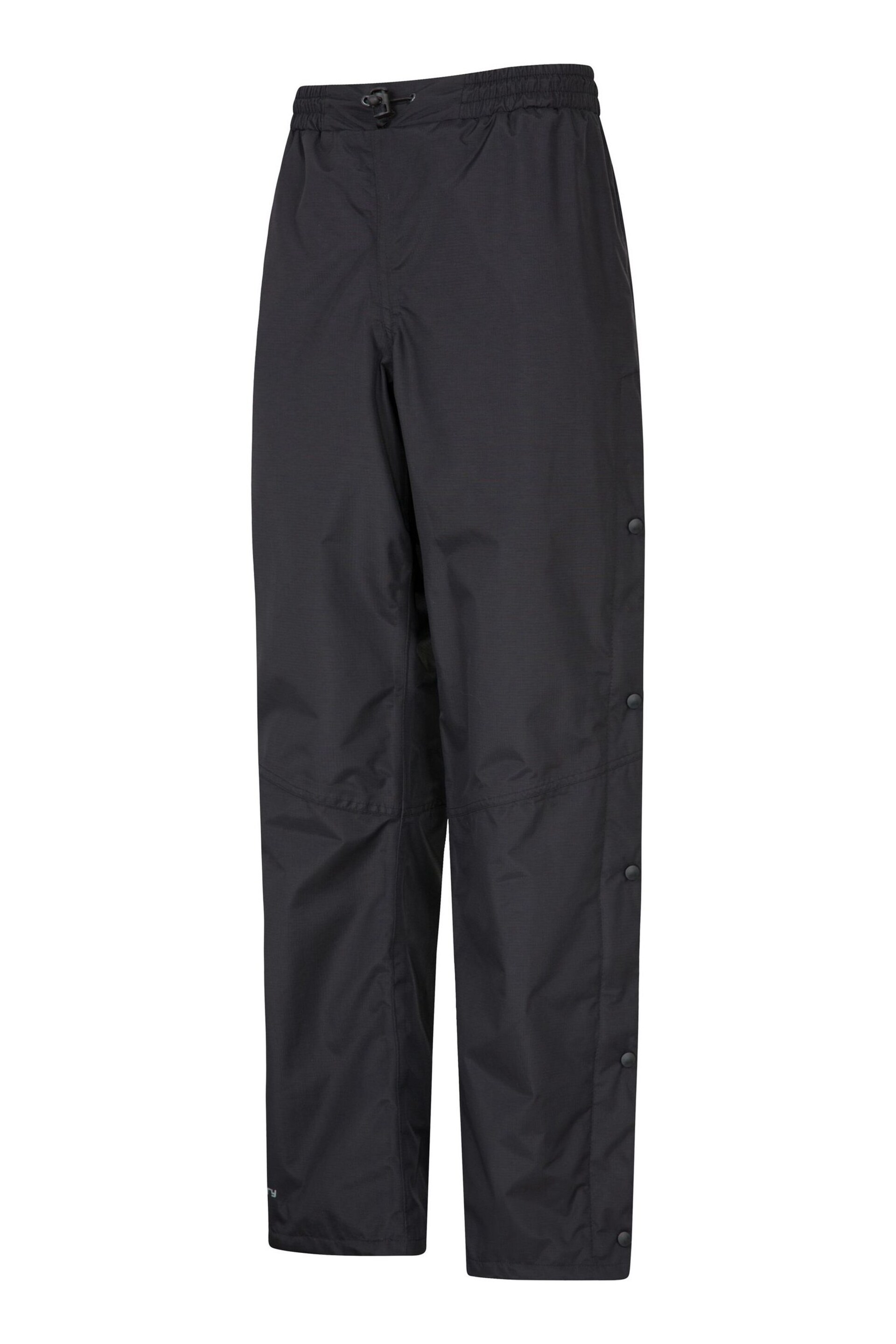 Mountain Warehouse Black Downpour Womens Short Length Waterproof Trousers - Image 3 of 5