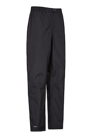 Mountain Warehouse Black Downpour Womens Short Length Waterproof Trousers - Image 3 of 5