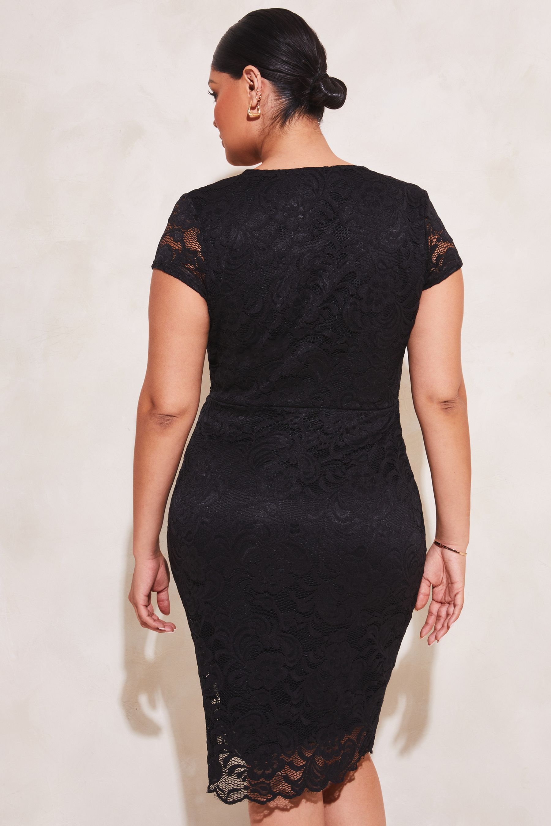 Lipsy lace detail bodycon dress sale