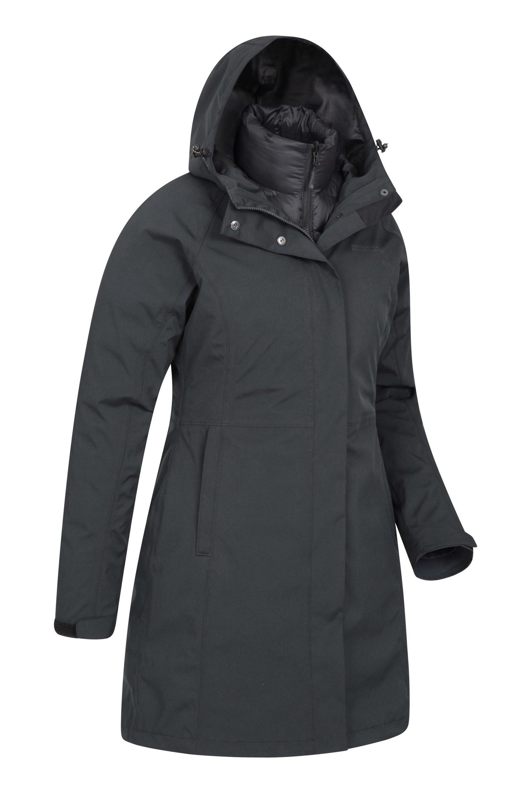 Warehouse black coats cheap