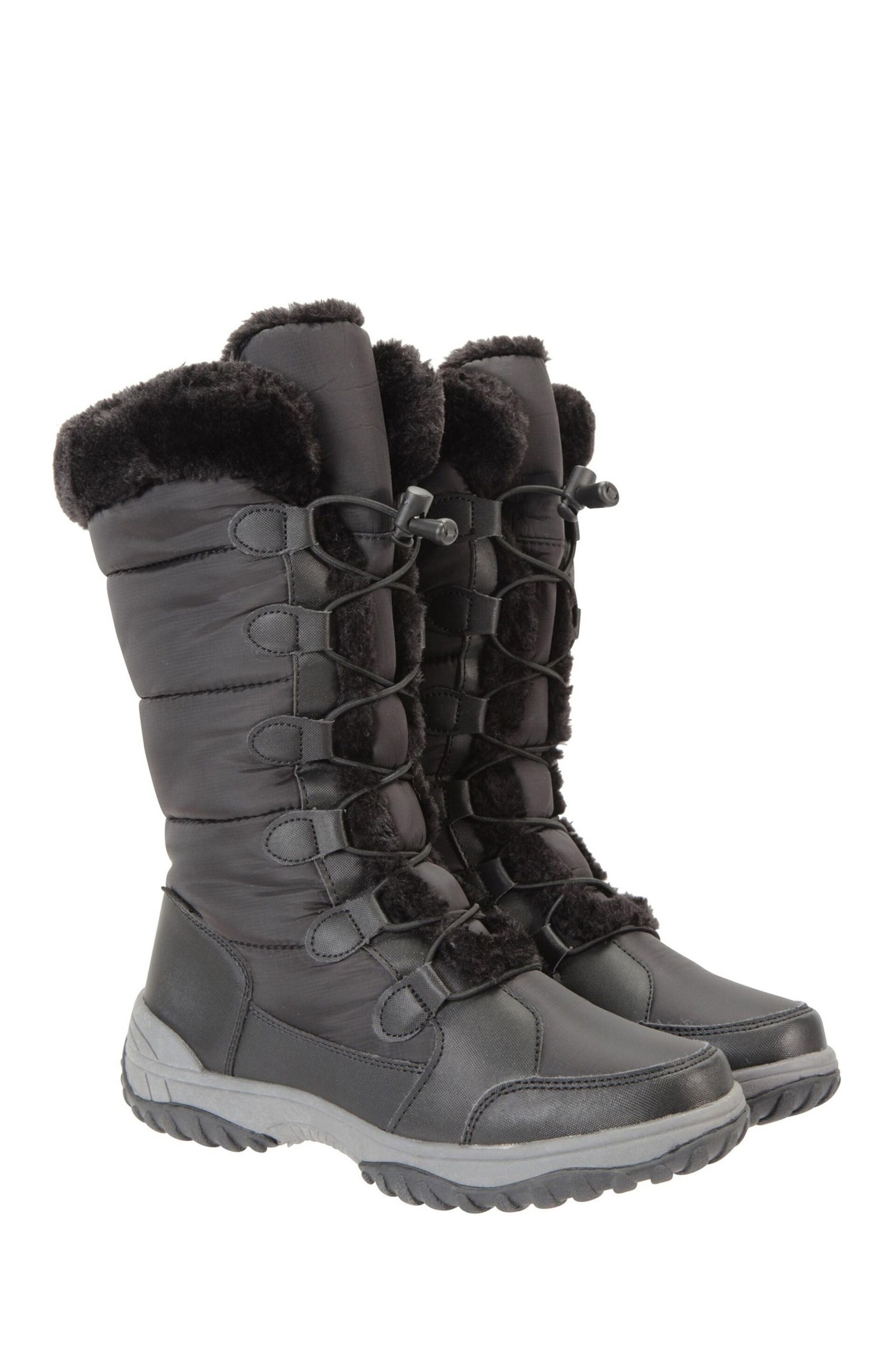 Mountain Warehouse Black Snowflake Womens Long Snow Walking Boots - Image 2 of 5