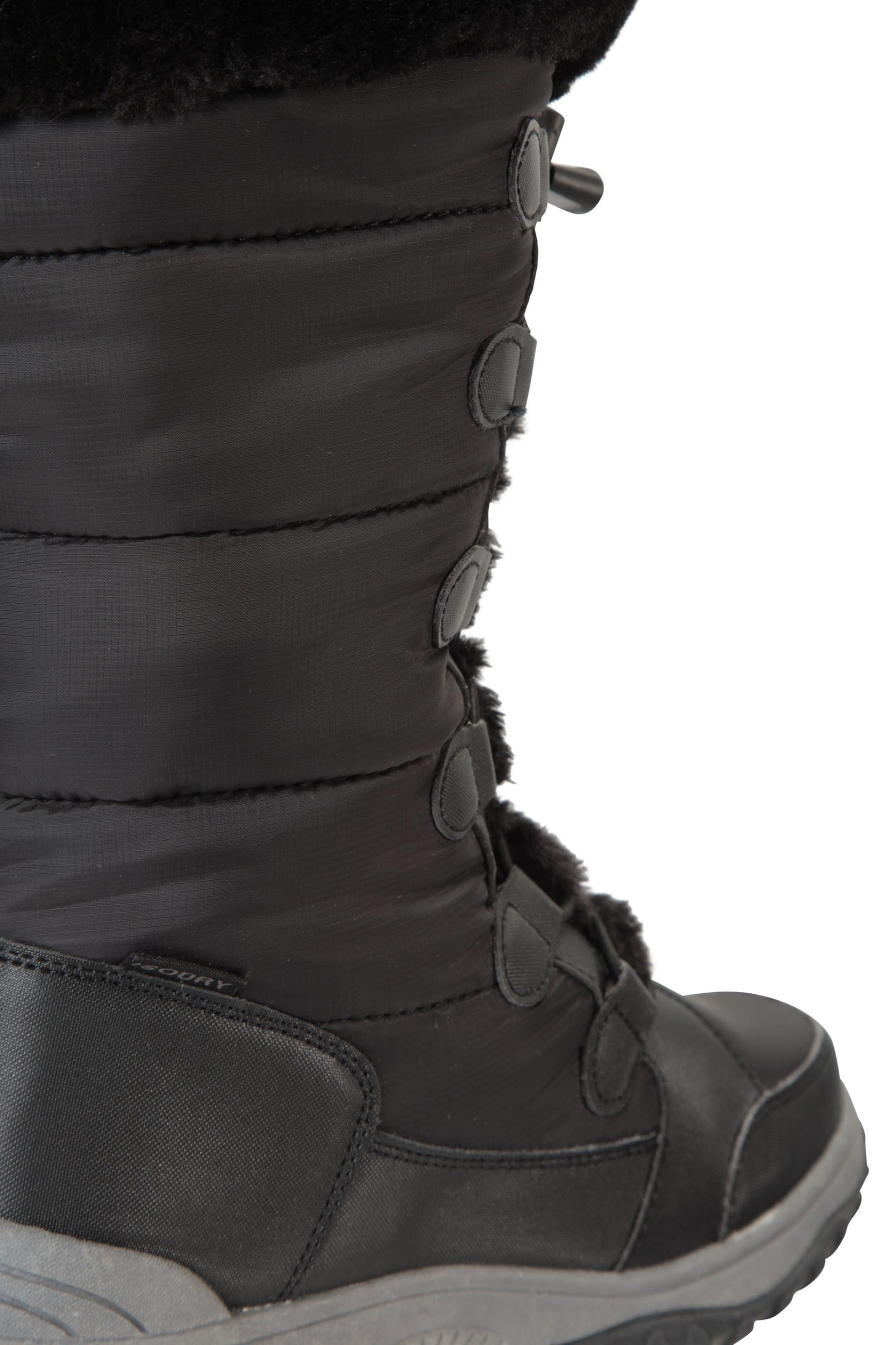 Mountain Warehouse Black Snowflake Womens Long Snow Walking Boots - Image 3 of 5