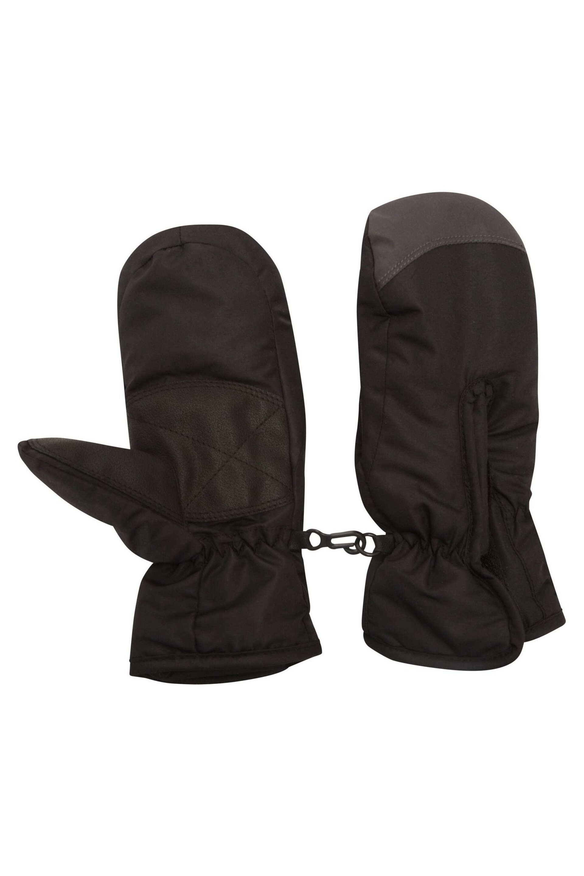 Mountain Warehouse Black Kids Snow Mittens - Image 1 of 4