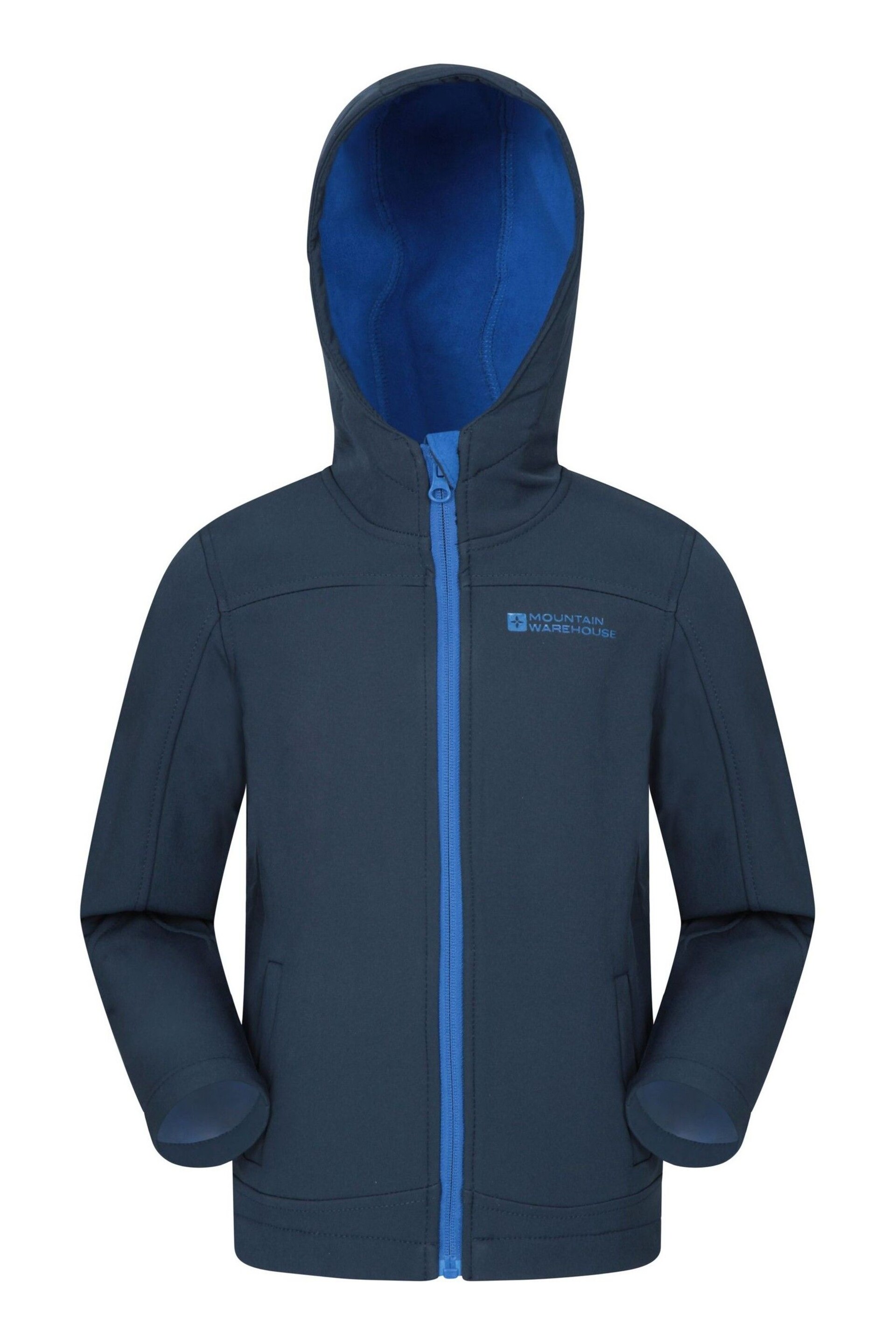 Mountain Warehouse Dark Blue Mountain Warehouse Exodus Kids Water Resistant Softshell - Image 1 of 1