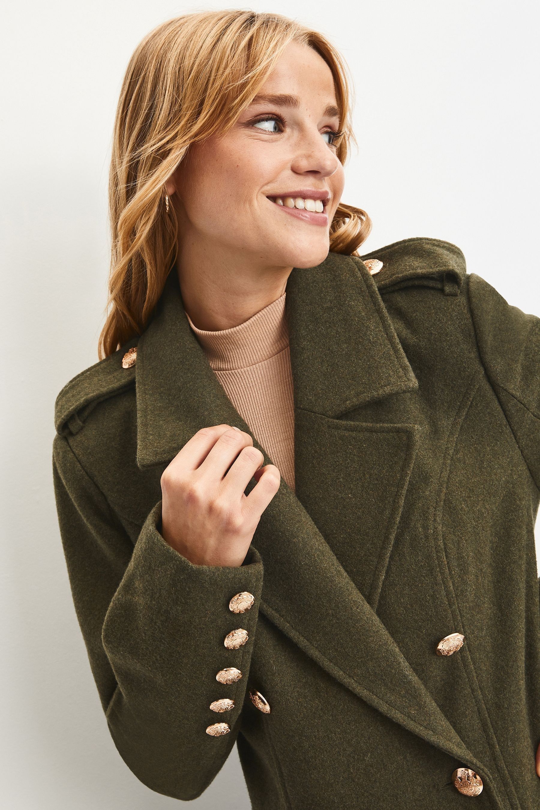 Longline military coat online