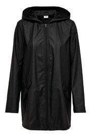 JDY Black Water Resistant Rain Mac - Image 5 of 6