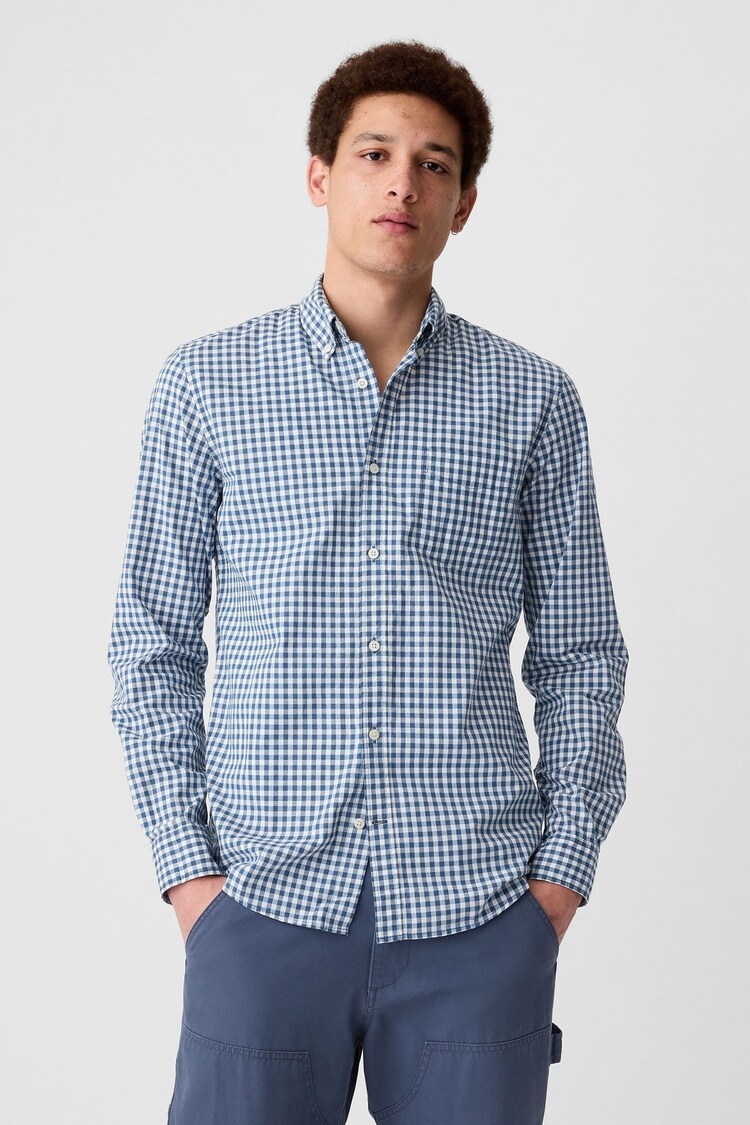 Chemise à Carreaux Gap Pour Garçon - Taille M (8 Ans) - Manches Courtes - Rose - Coton - Occasion Très Bon état