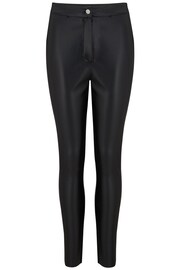 Pour Moi Black Elise Stretch Faux Leather Skinny Trouser - Image 2 of 3