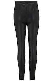 Pour Moi Black Elise Stretch Faux Leather Skinny Trouser - Image 3 of 3