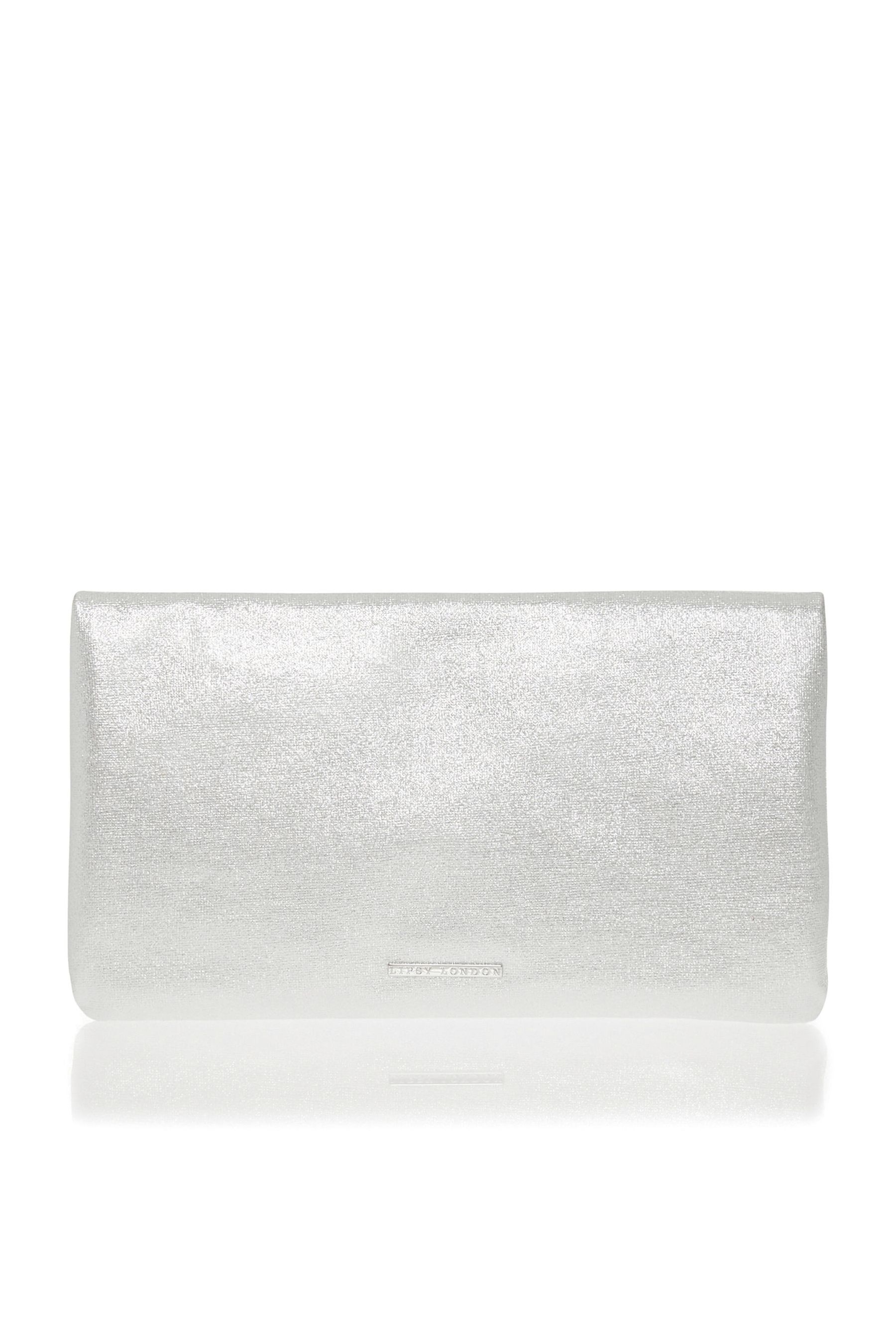 Lipsy silver clutch bag online