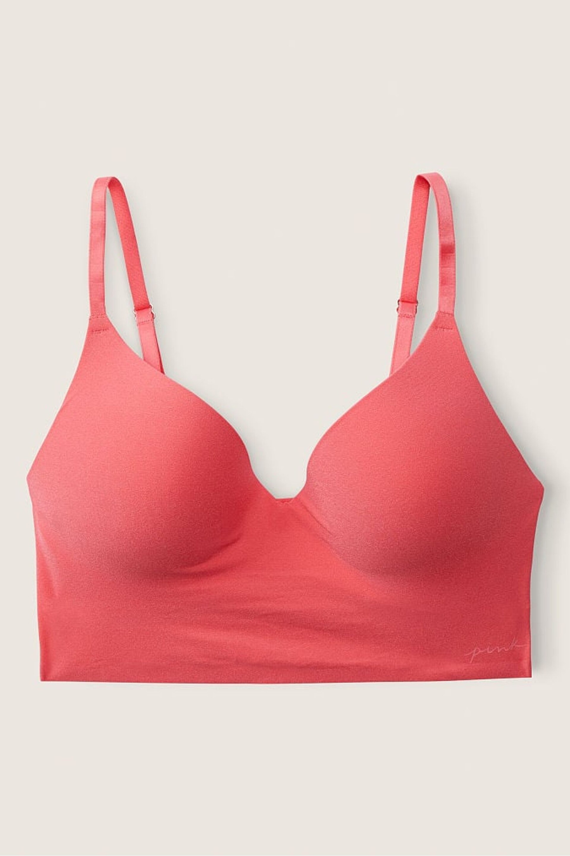 Victoria's Secret PINK Sunkissed Pink Smooth Non Wired Push Up Bralette - Image 4 of 4