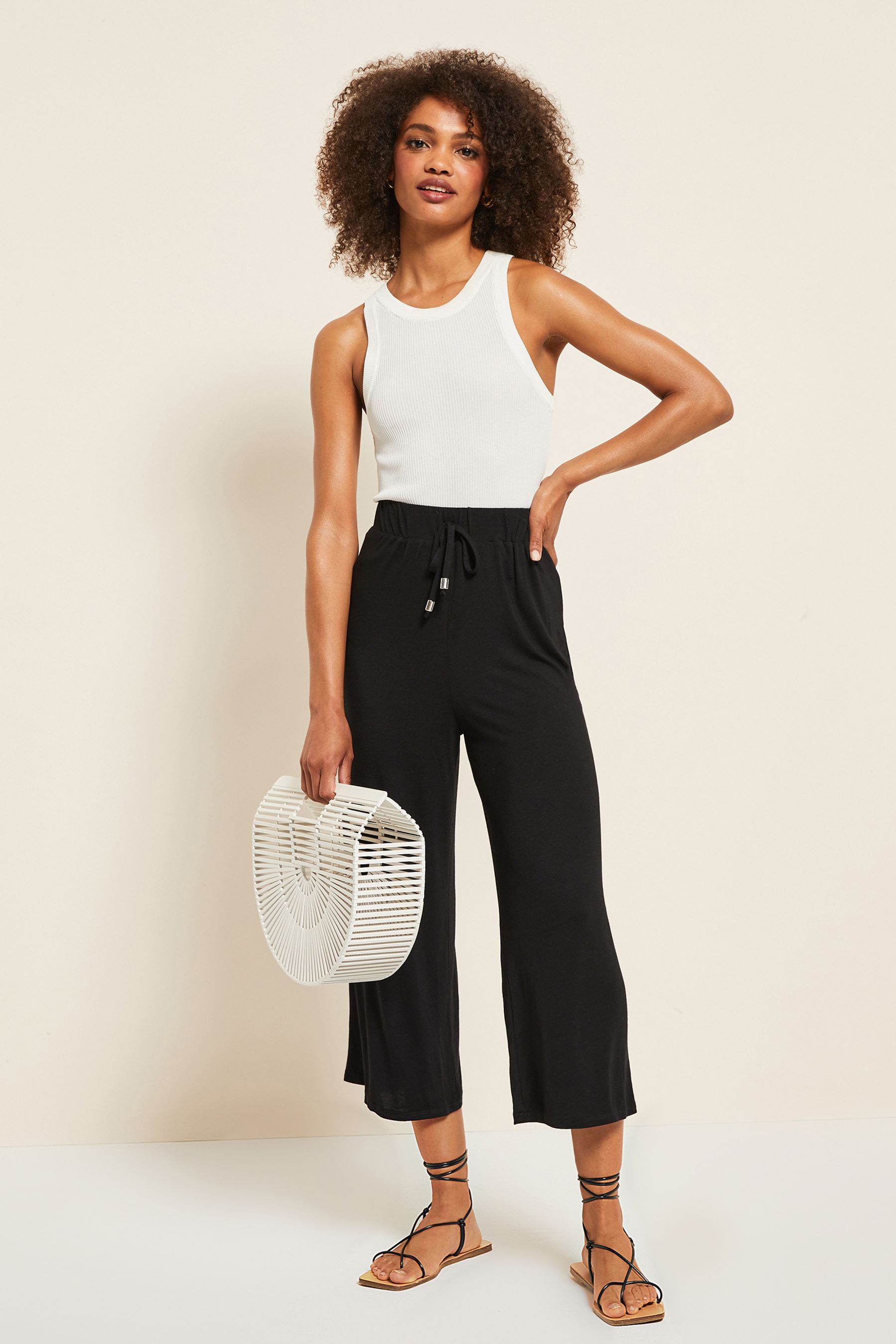 Petite wide leg culottes 2025