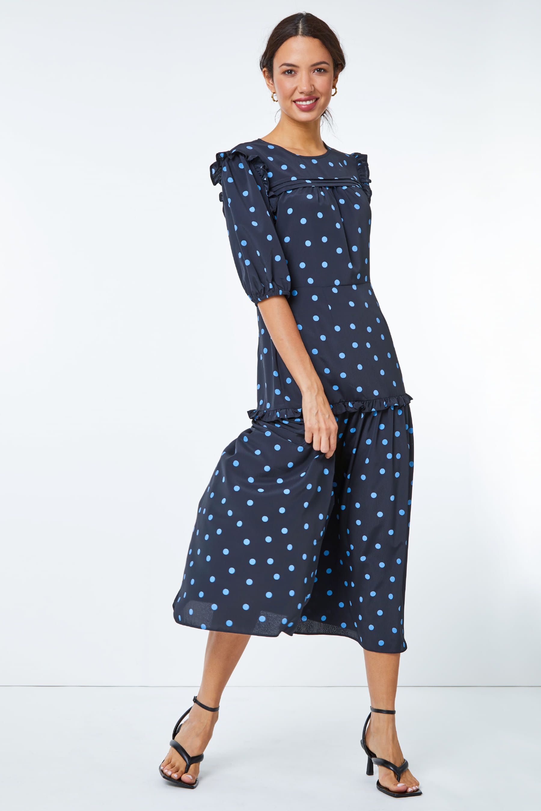 Next navy polka dot dress clearance