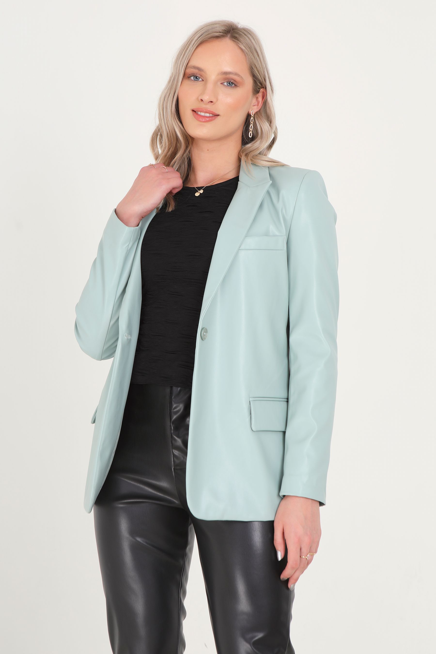 Brave soul faux leather jacket clearance