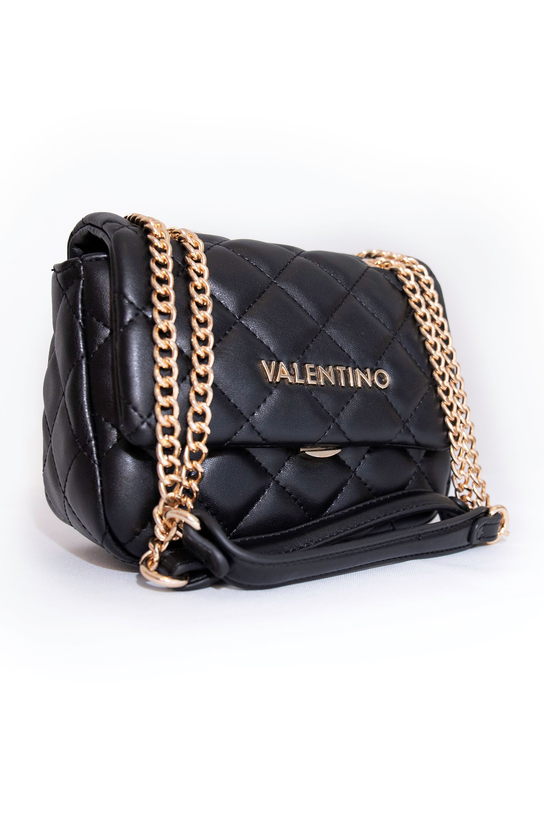 Valentino Bags Black Ocarina Quilted Crossbody Bag