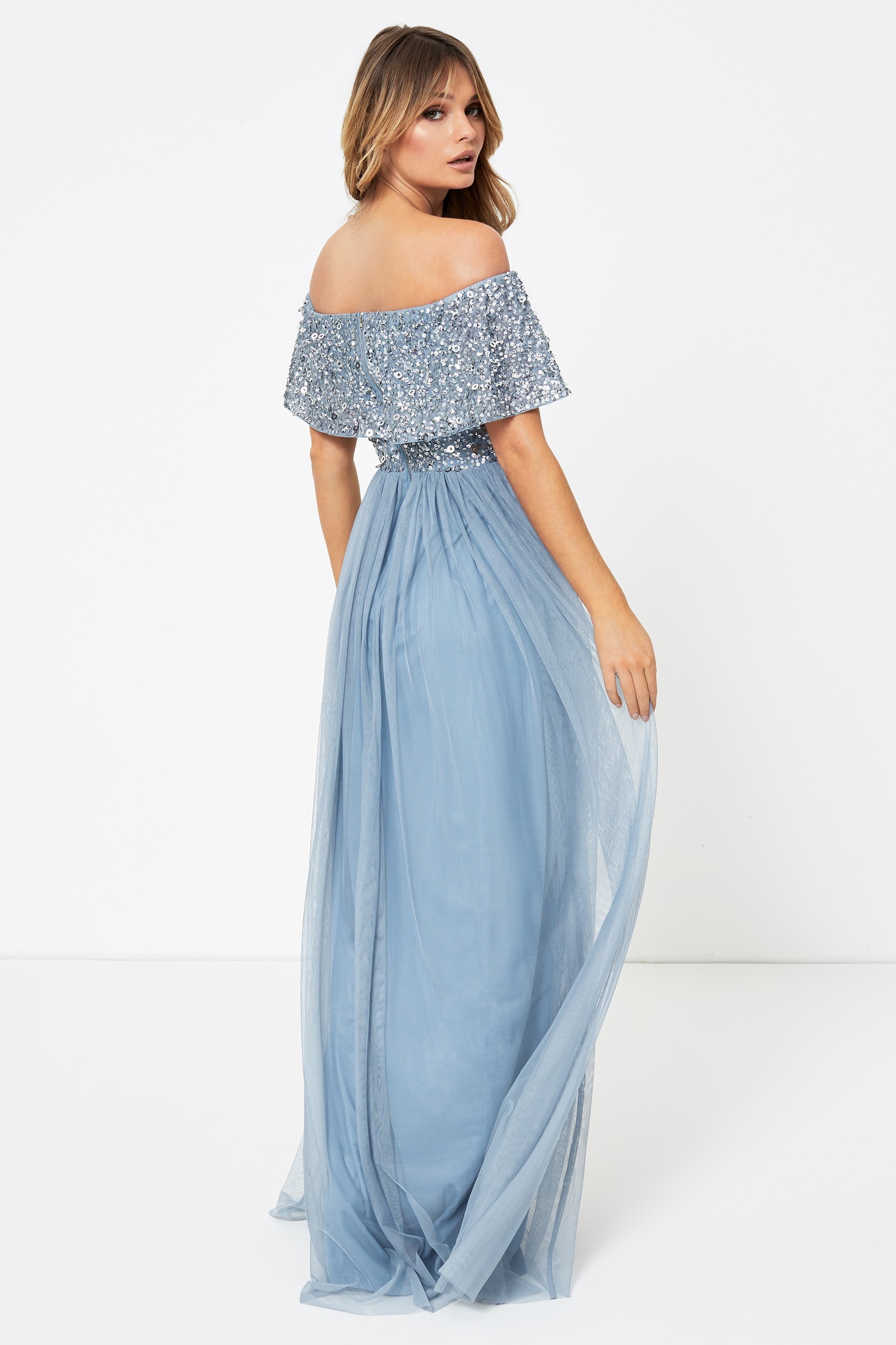 Maya curve bardot maxi dress online