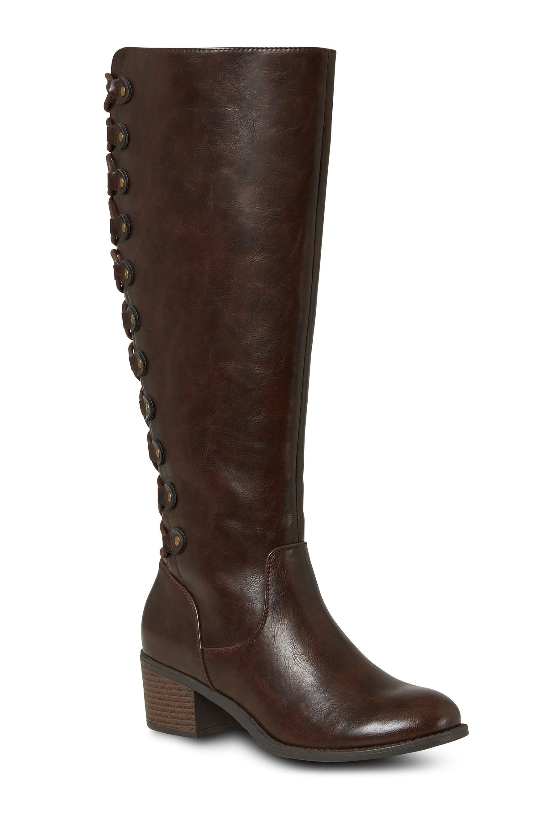 Buy Joe Browns Brown Sweet Rider Lace Back Boots from Next Luxembourg