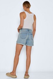 NOISY MAY Light Blue High Waist Mom Shorts - Image 4 of 5