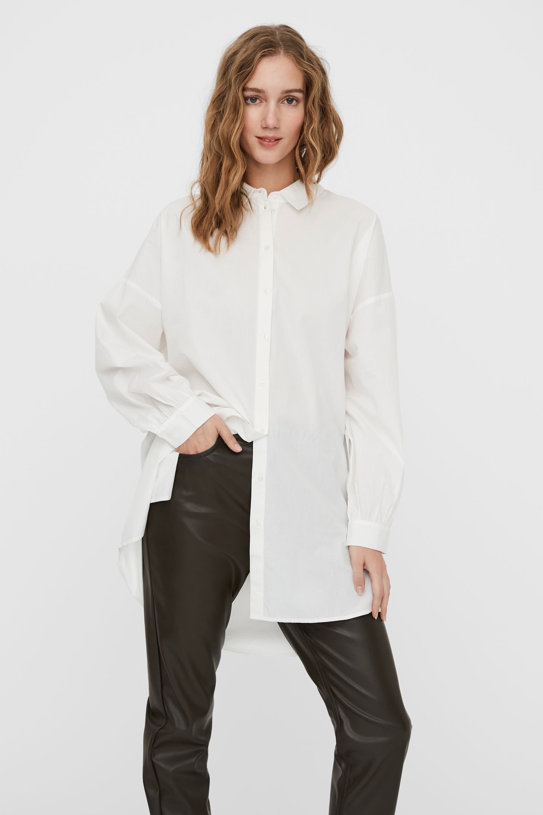 Buy Vero Moda White Oversized Workwear Shirt from Next Luxembourg