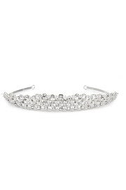 Jon Richard Silver Plated Radiance Collection Silver Plated Crystal Tiara - Gift Pouch - Image 1 of 2