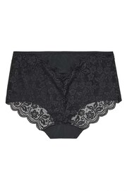 Yours Curve Black 3 Pack Lace Back Knickers - Image 4 of 4